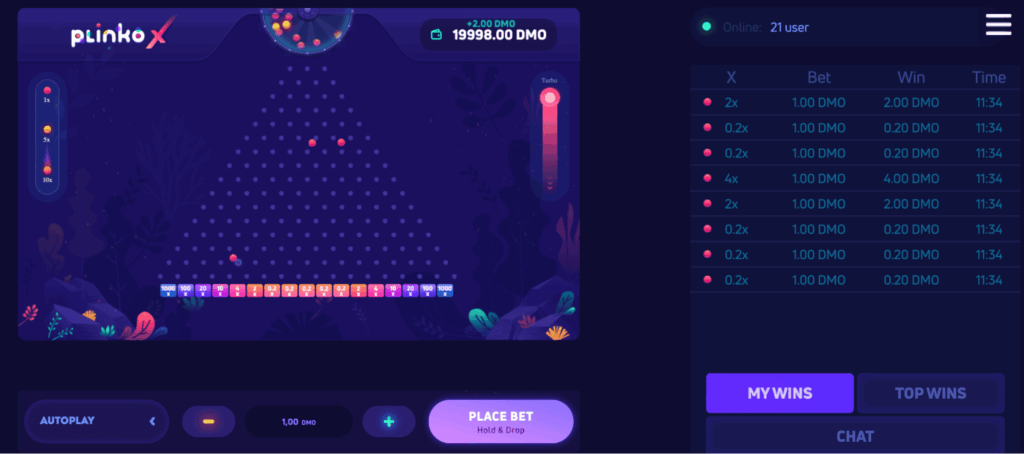 Hoe speel je Plinko X?