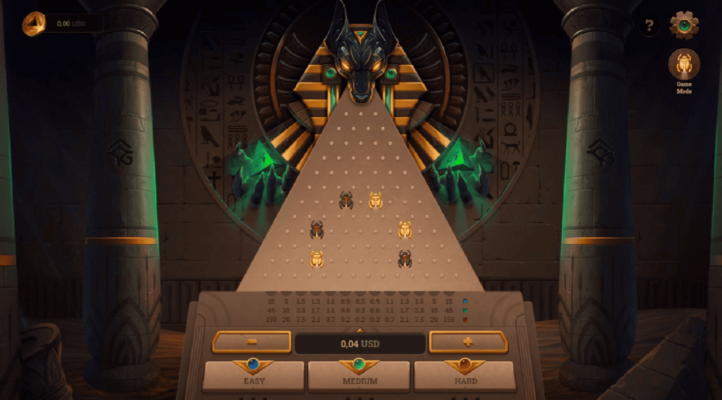 Hoe speel je Plinko Anubis?