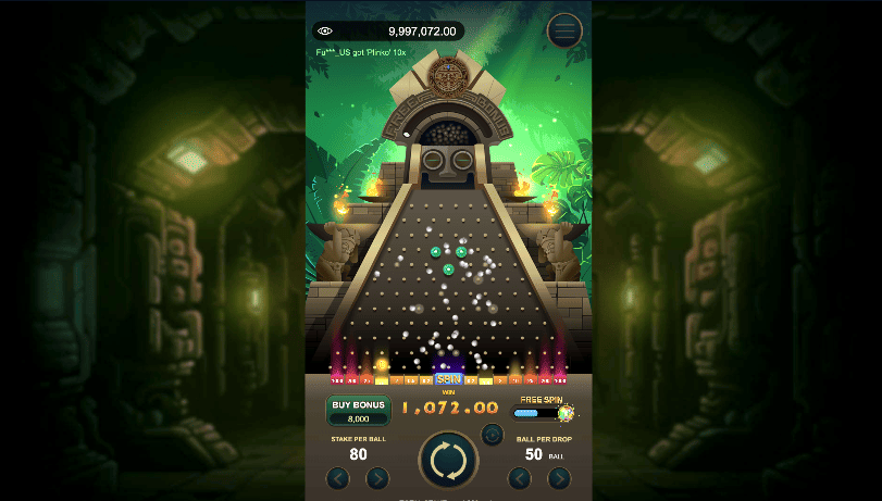 Hoe speel je Aztec Plinko?
